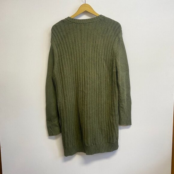 Cabi Olive Green Aerial Chunky Knit Cardigan Sweater - Picture 10 of 11
